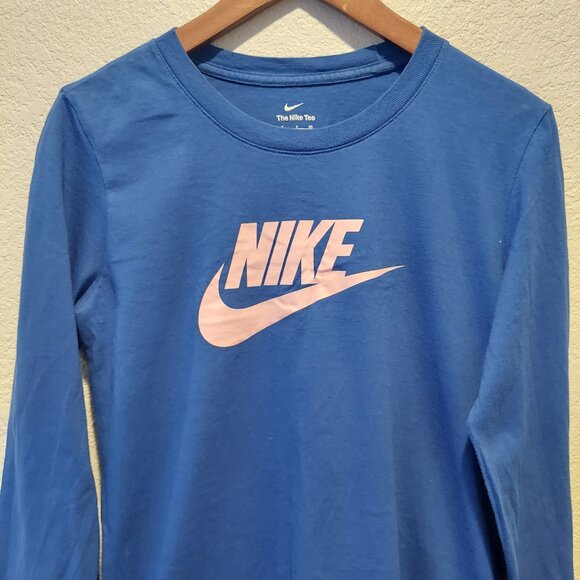 Nike Long Sleeve Shirt Blue Size Small - Picture 3 of 6
